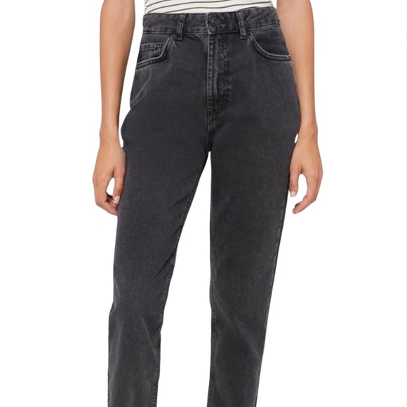 BDG Urban Outfitters Mom Jeans Black Women’s Size 27 High Rise Straight Leg - Picture 1 of 5